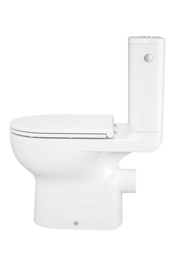 PACK WC sortie horizontale, un ensemble alliant design et fonctionnalité pour votre salle de bain. Profitez d’une double chasse d’eau pour un usage responsable et plus économique avec son réservoir mécanique 3/4,5L.