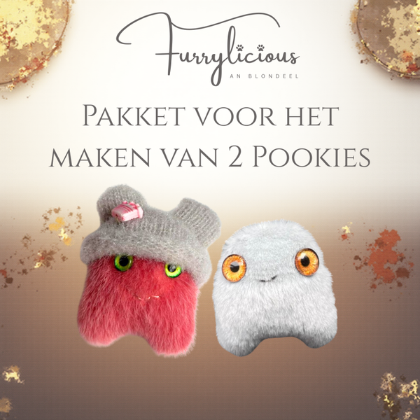 Pakket voor 2 Pookies - kies jouw 2 stofjes