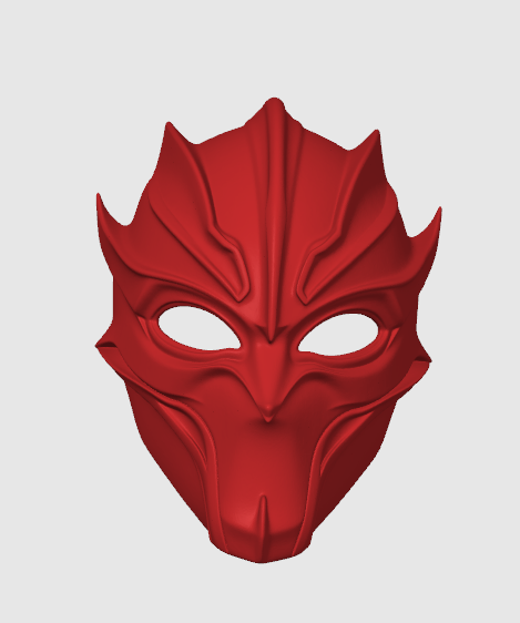 Red devil mask