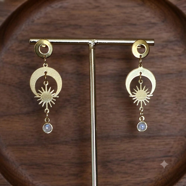 Boucles " lune mystique"