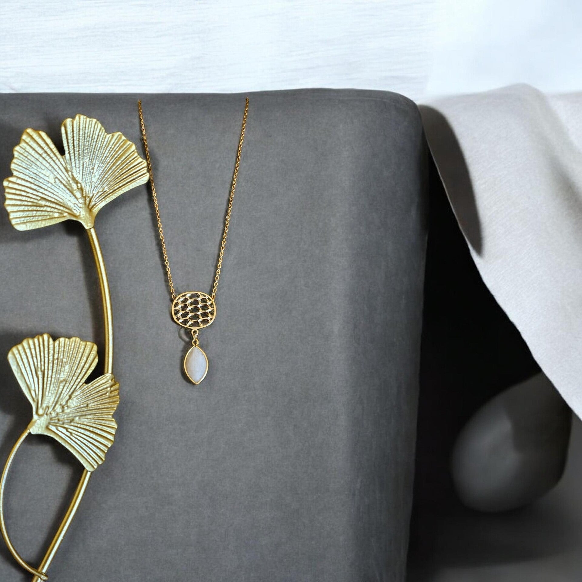 Collier "lune mystique"