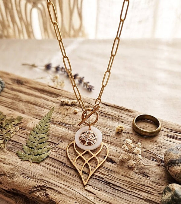 Collier "empreinte nature"