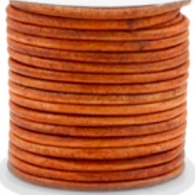 Vintage cognac leerkoord | Underdogz.nl