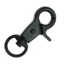 Zwart clip haakje 40mm