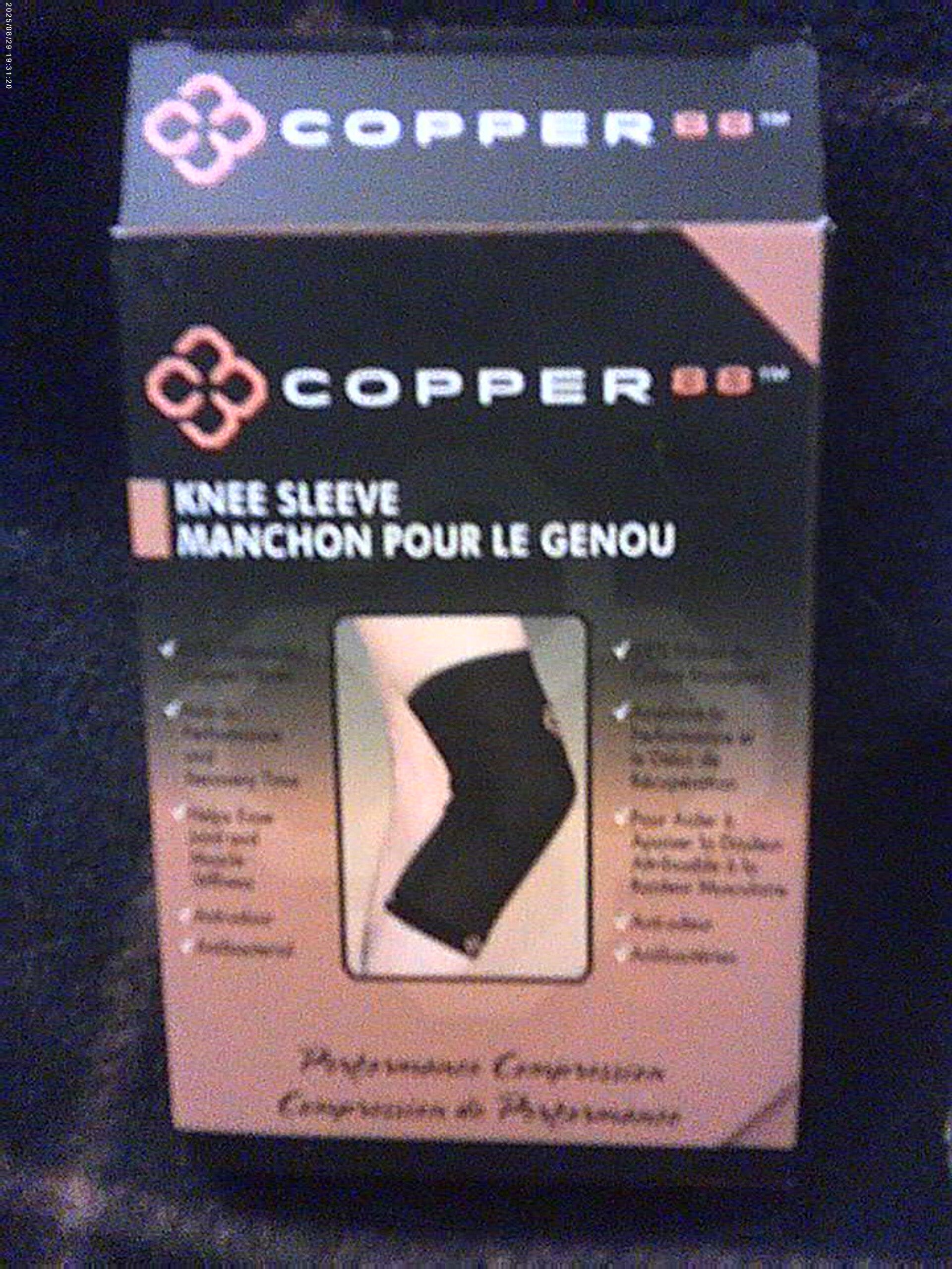 COPPER88™ Knee Sleeve – 100% Copper Infused  Compression Fit & Odor Control  Pre-Owned