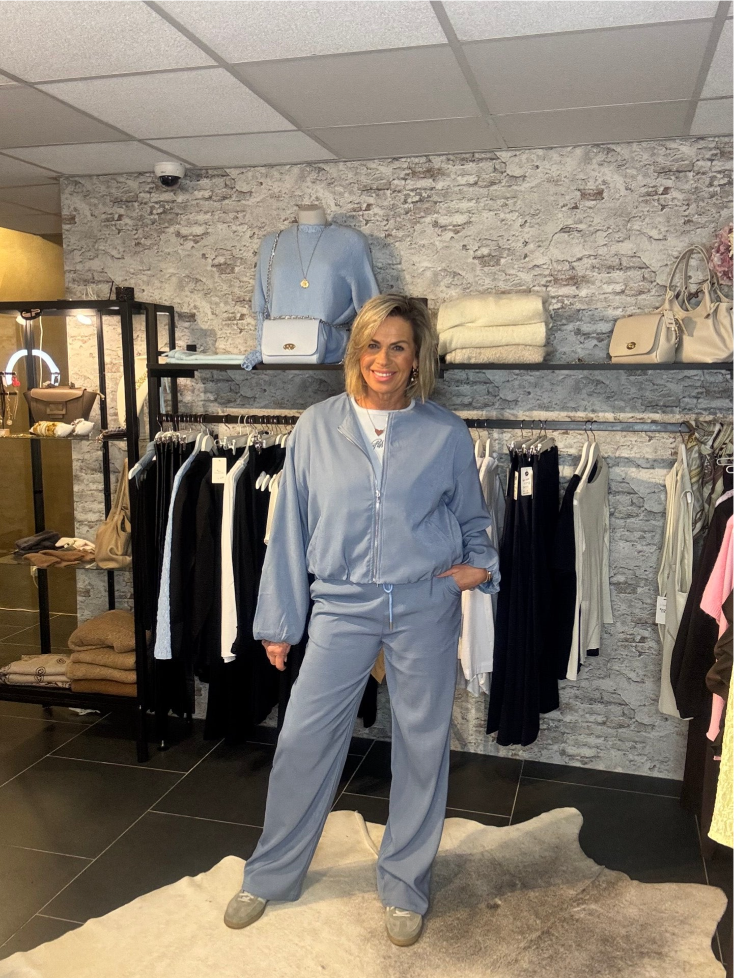 Azzurro jog pantalon Cambrige