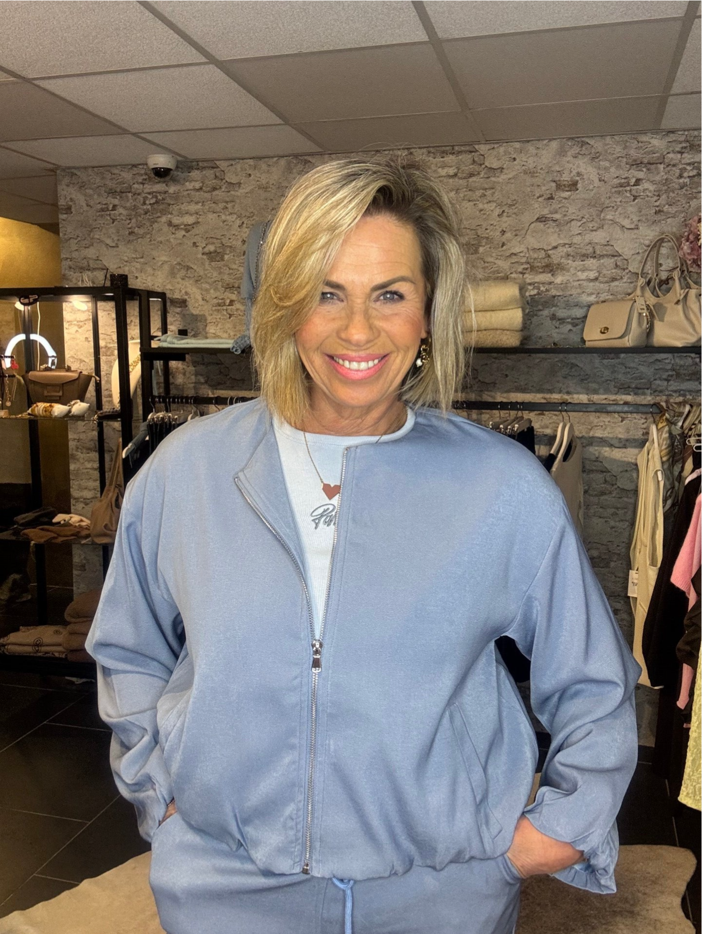 Azzurro bomber vest/jas Cambrige