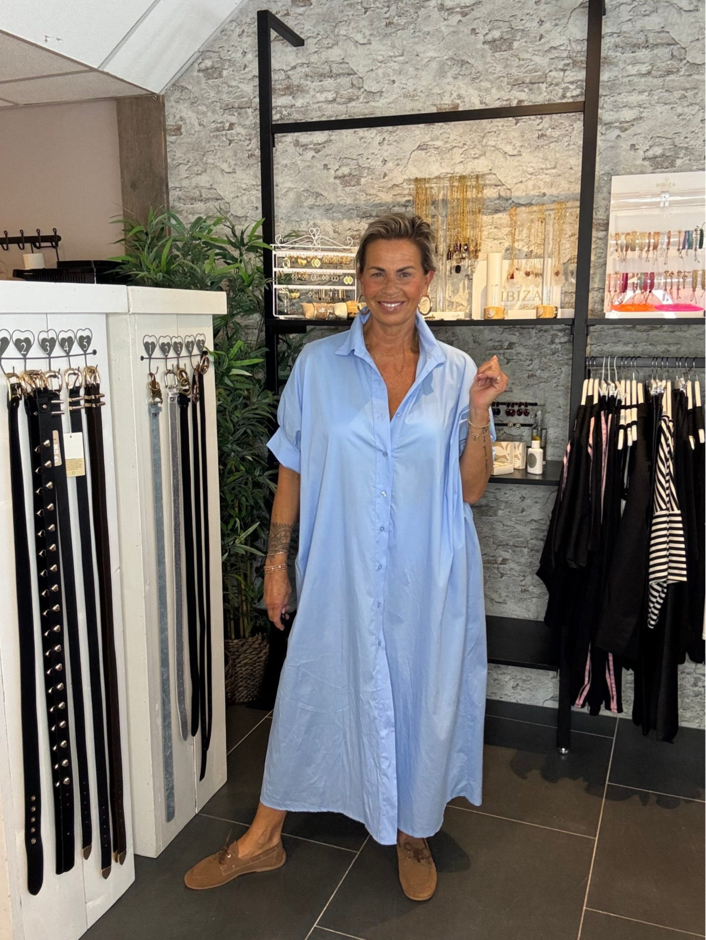 Oversized blouse jurk