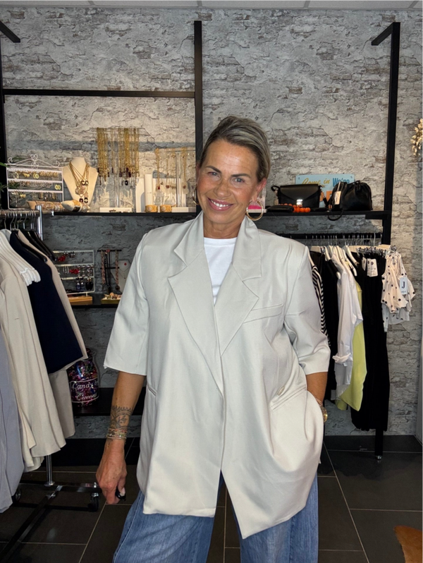Overslag blazer korte mouw