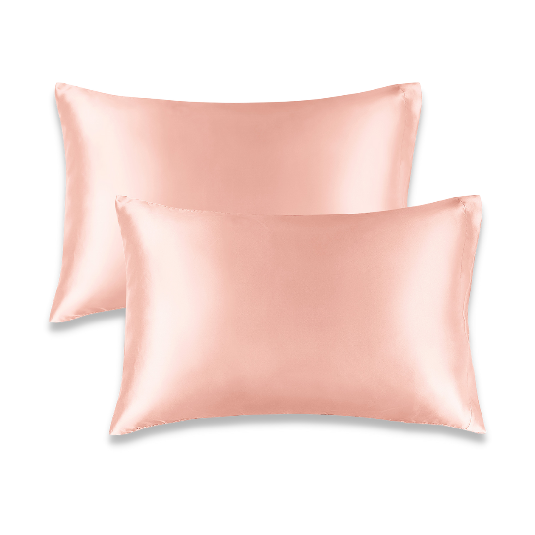 Her Motions® | Coral Satin Pillowcase (Duo-Pack)