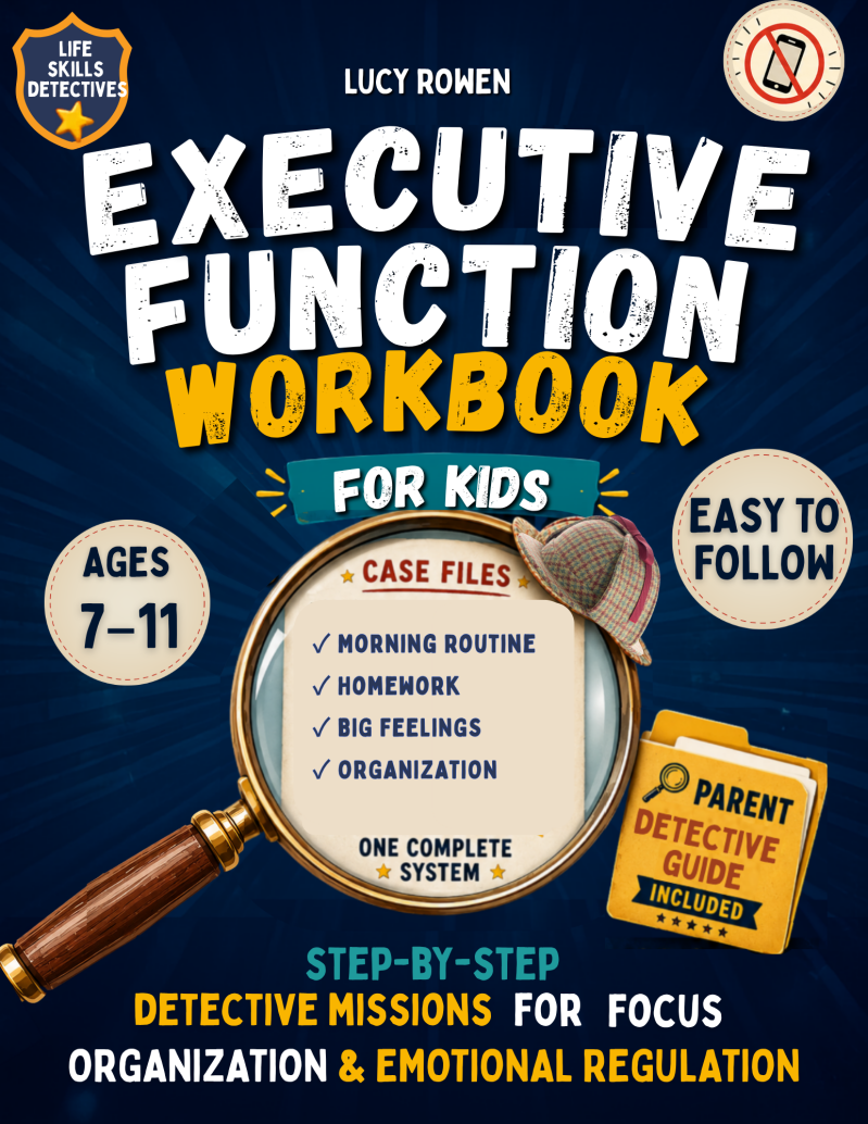 book cover of Executive Function workbook for kids by Lucy Rowen