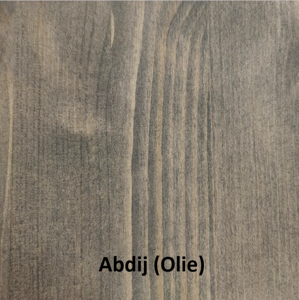 Grenenhouten OLIE kleur samples
