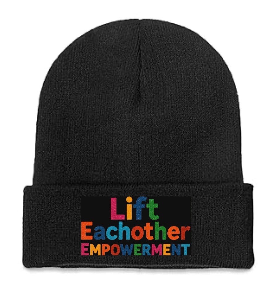 Black L.E.E brand beanie