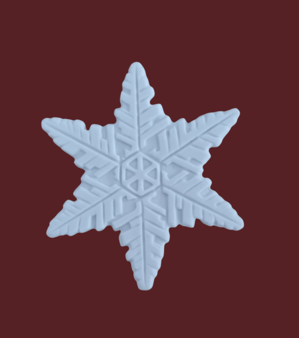 Biskuitporzellan Sterne & Schneeflocken 8 cm
