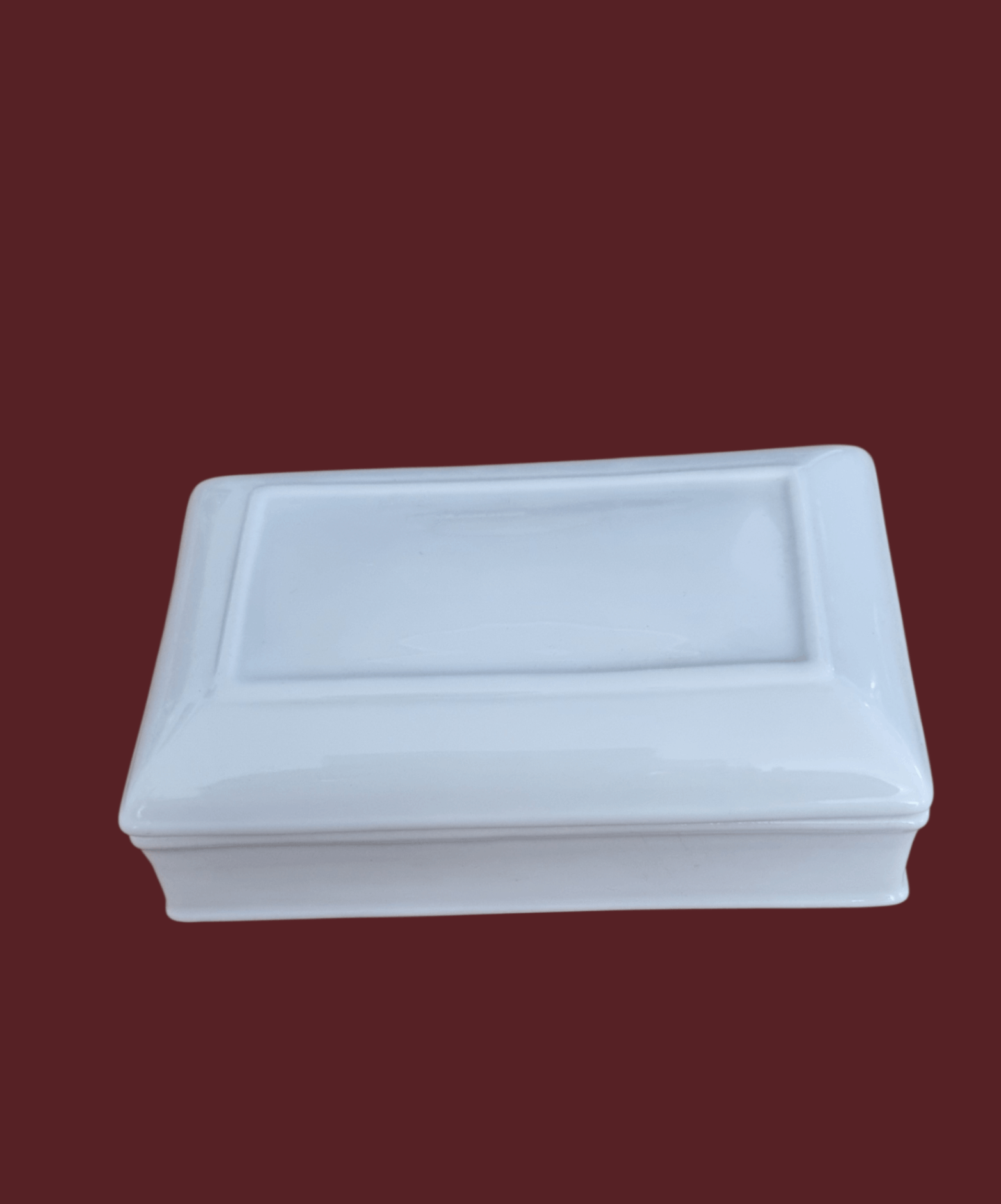 Deckeldose Porzellan rechteck