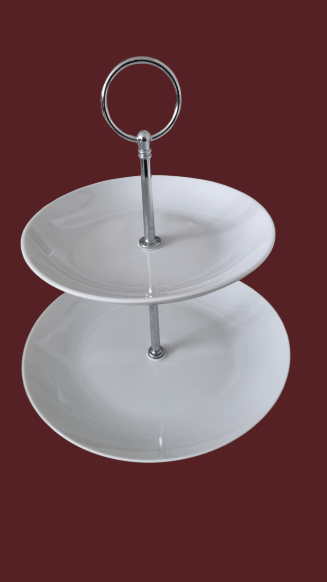 Porzellan Etagere weiß (21/16 cm) | Einzelstück