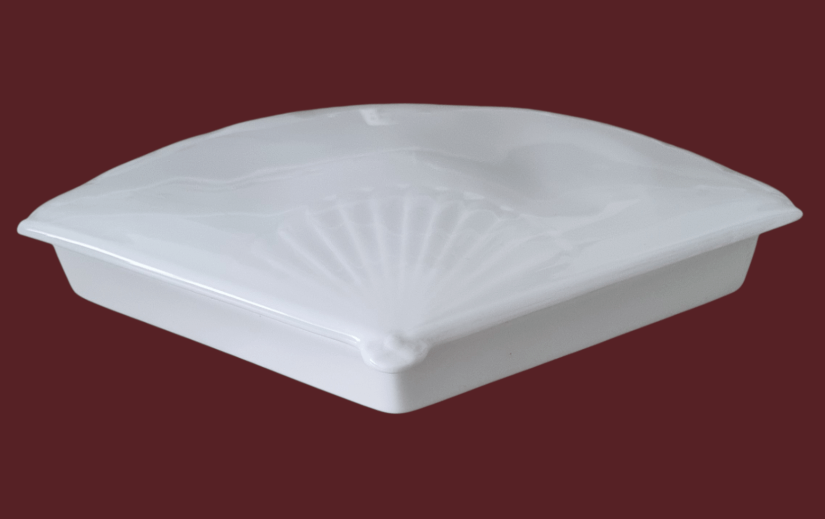 Porzellan Fächerdose Limoge