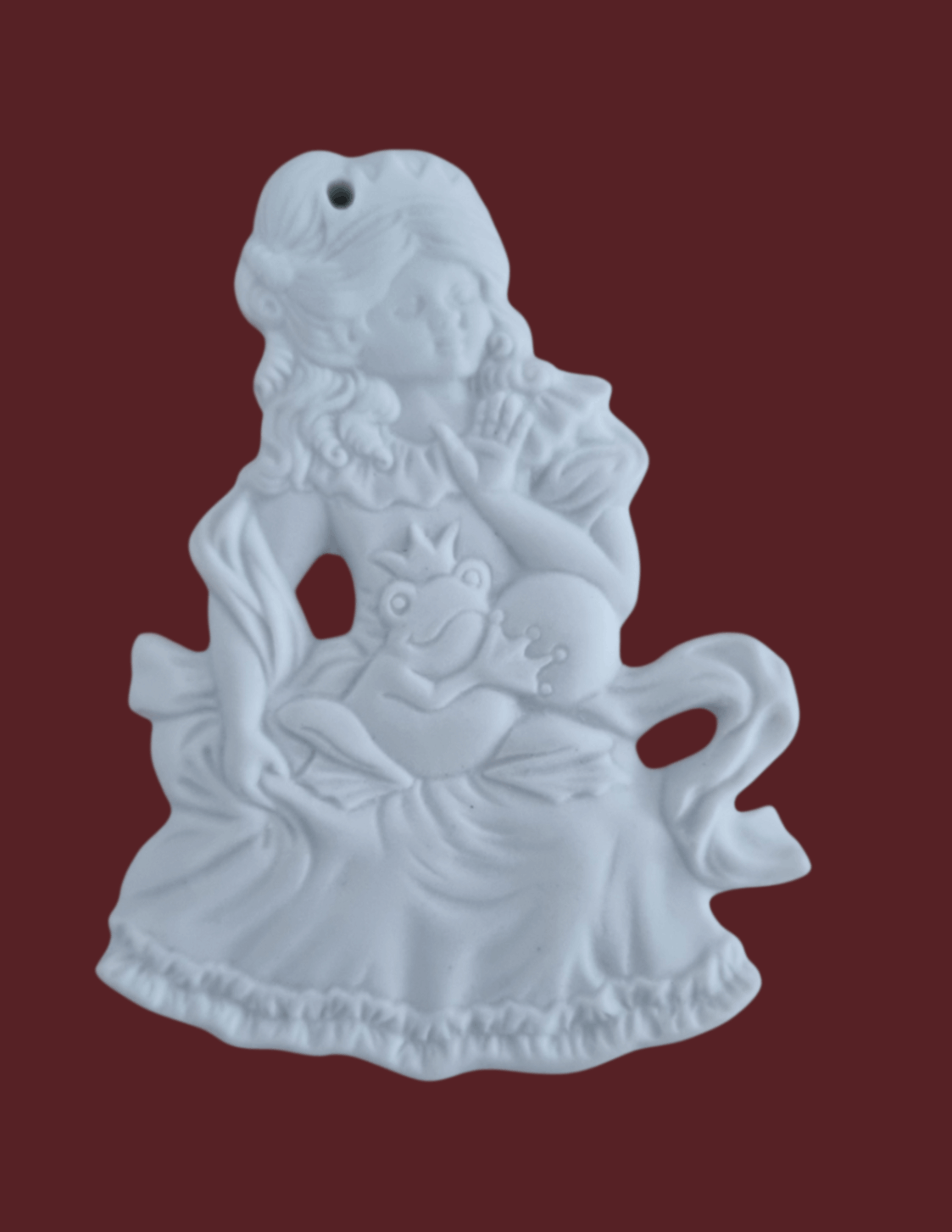 Der Froschkönig Figur aus Biskuitporzellan (8 cm, Einzelstück)