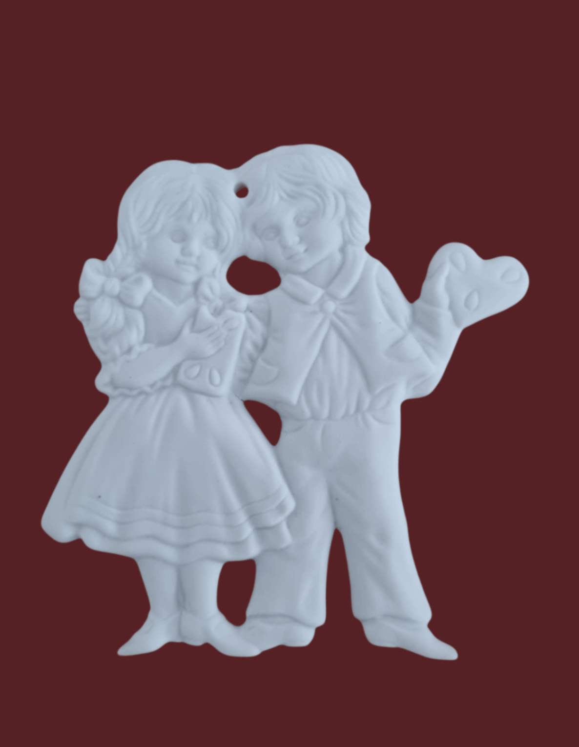 Hänsel und Gretel Figur aus Biskuitporzellan (8 cm, Einzelstück)