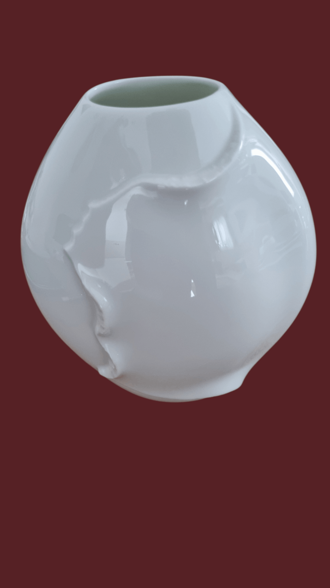 Kaiser Porzellan Vase weiß 20,5 cm | Design & Einzelstück