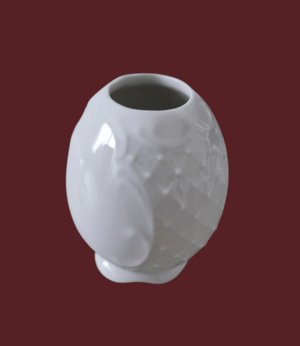 Lindner Porzellan Eivase 6 cm | weiß | Einzelstück