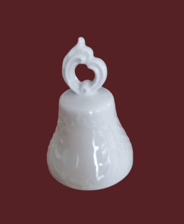 Lindner Porzellanglocke weiss 10 cm | Einzelstück