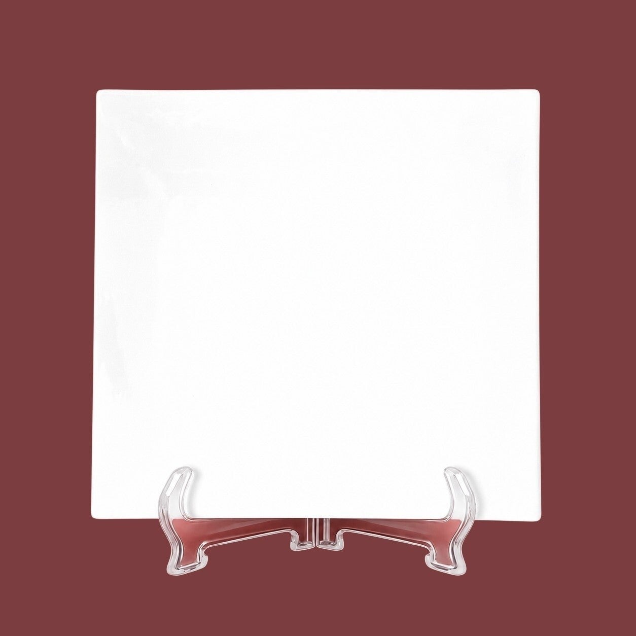 Porzellan Bildplatte 25 × 25 cm – Weiss – Limitierter Bestand