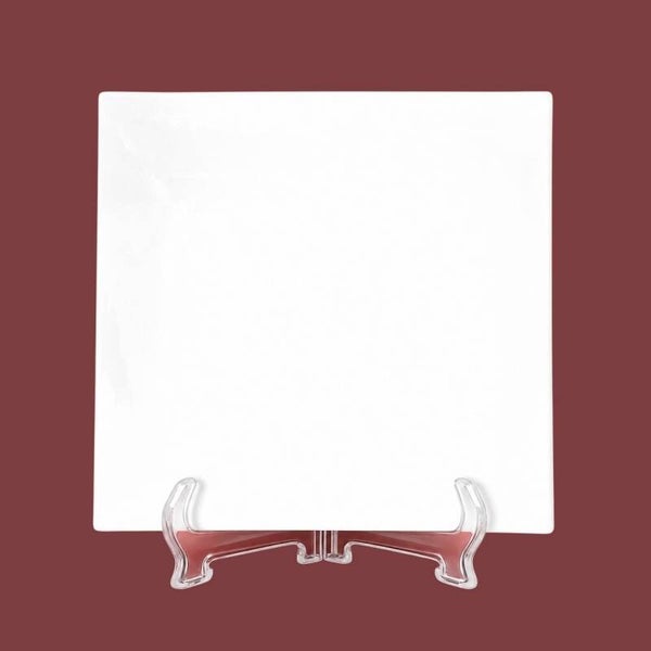 Porzellan Bildplatte 25 × 25 cm – Weiss – Limitierter Bestand