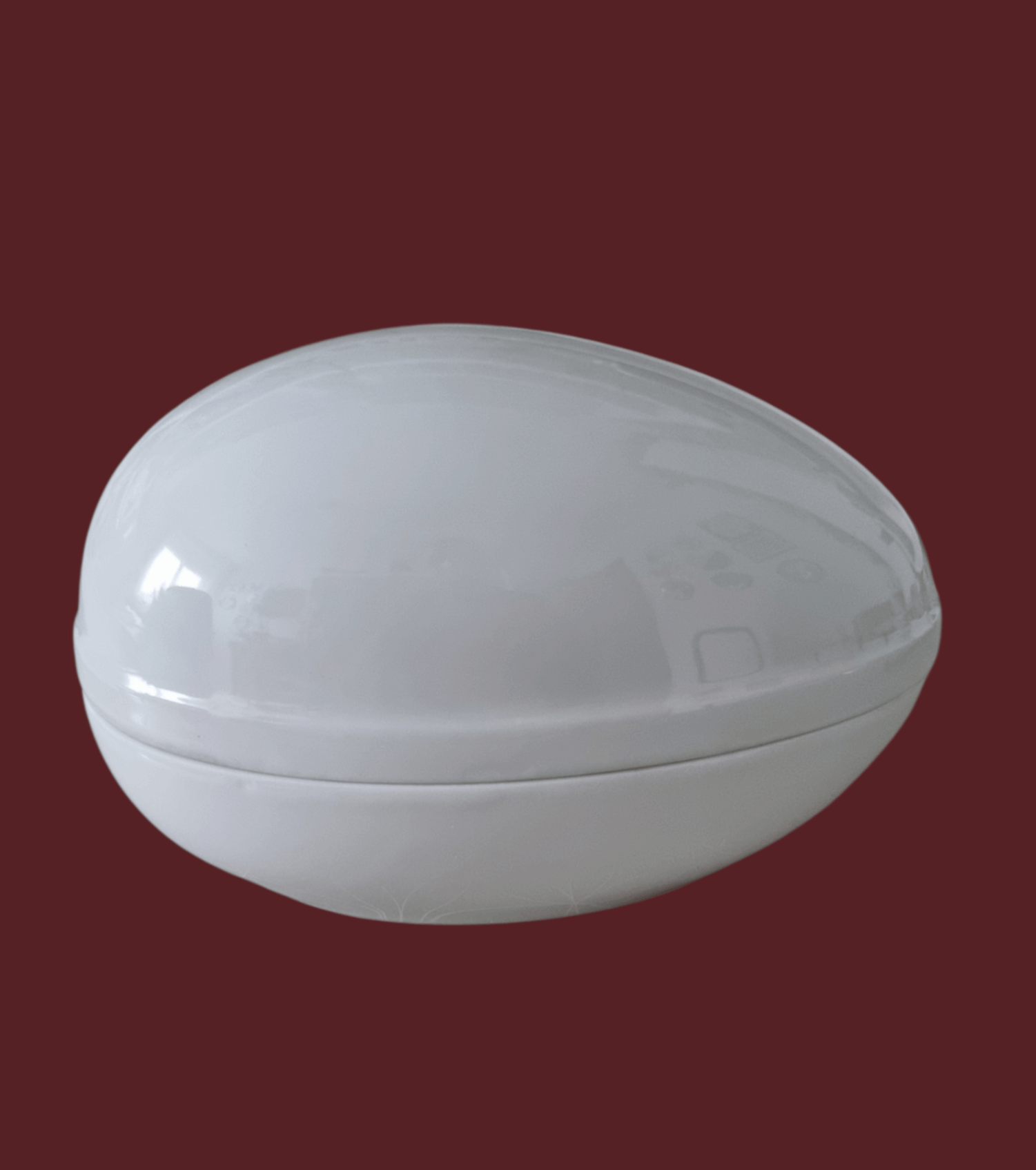 Porzellan Ei Dose gross 14 cm | mit Deckel | zum Bemalen | limitiert