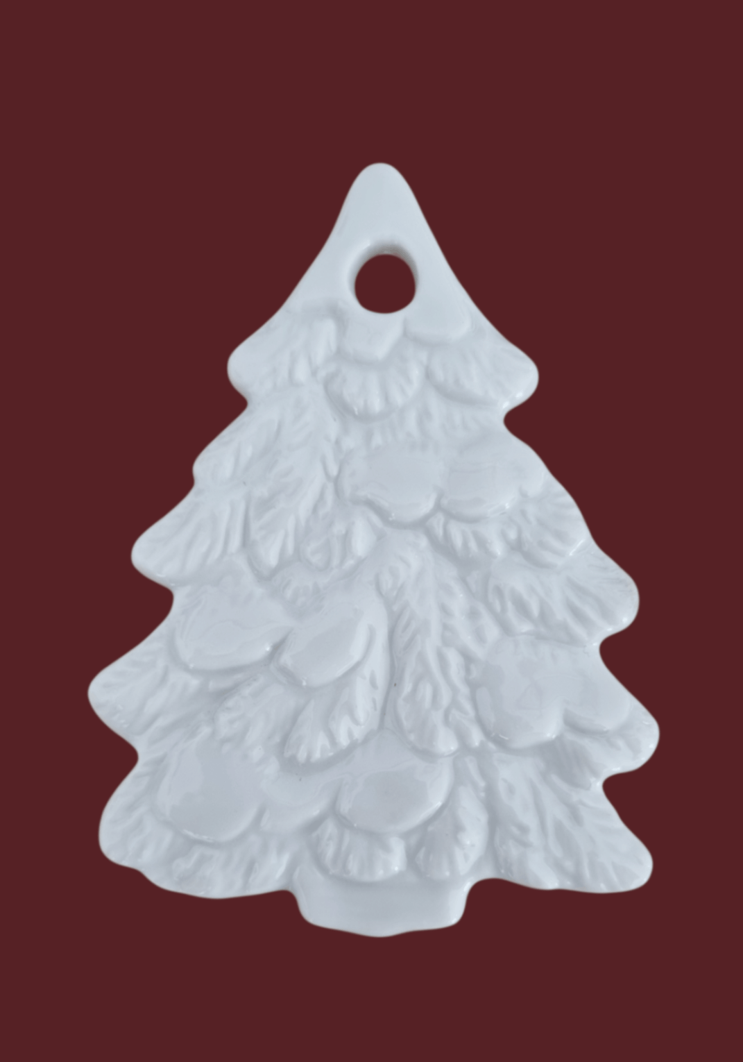 Porzellan Tannenbaum Anhänger | Christbaumschmuck | Einzelstück