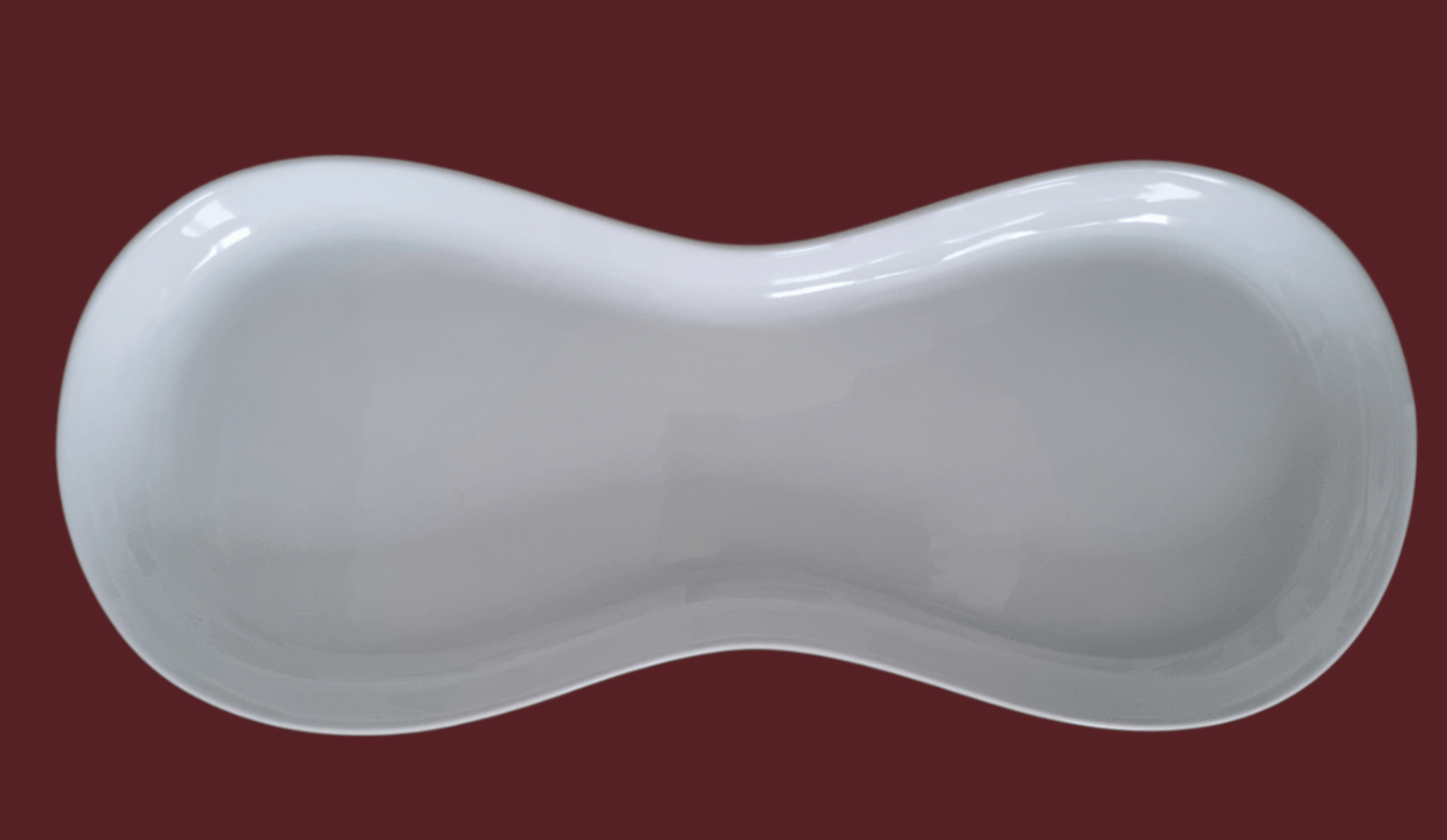 Porzellanschale weiß organische Form | Einzelstück