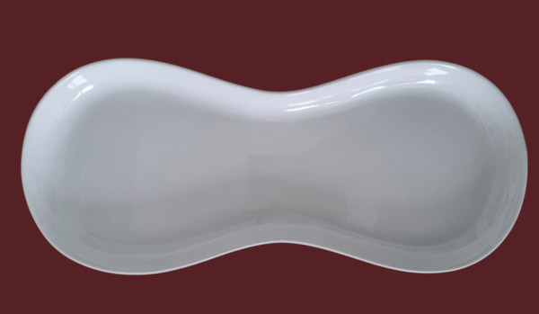 Porzellanschale weiß organische Form | Einzelstück