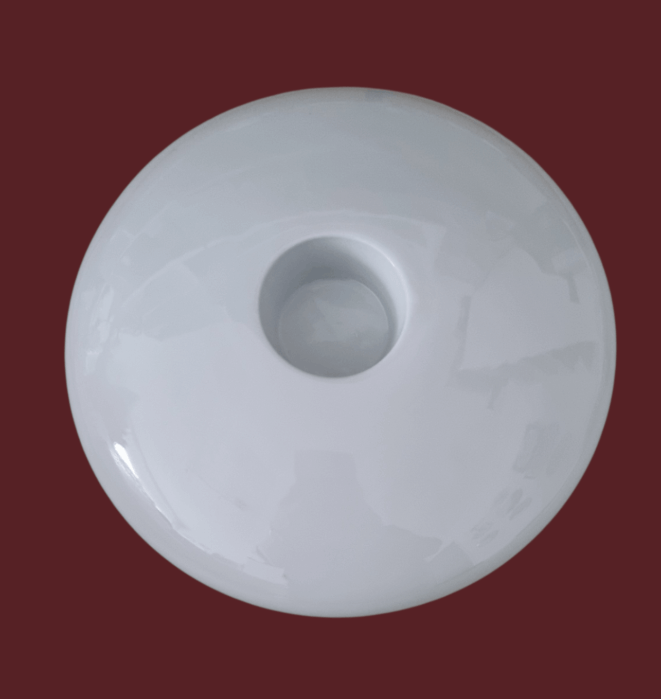 Teelichthalter Porzellan Flunderform 22 cm