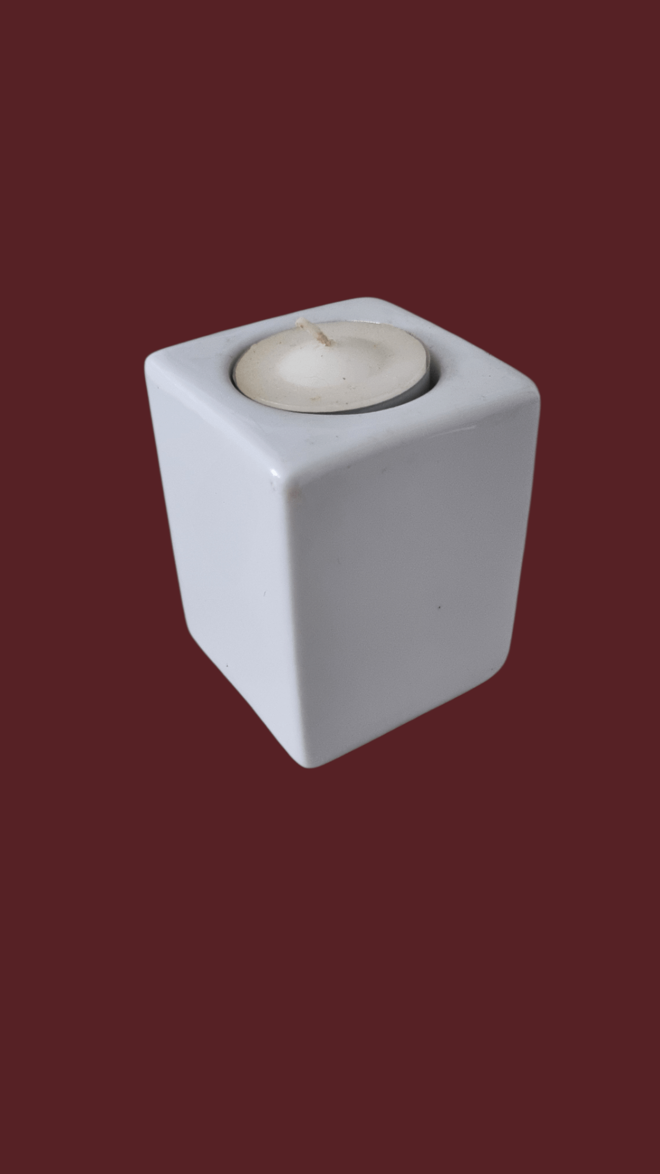 Teelichthalter zylindrisch Porzellan