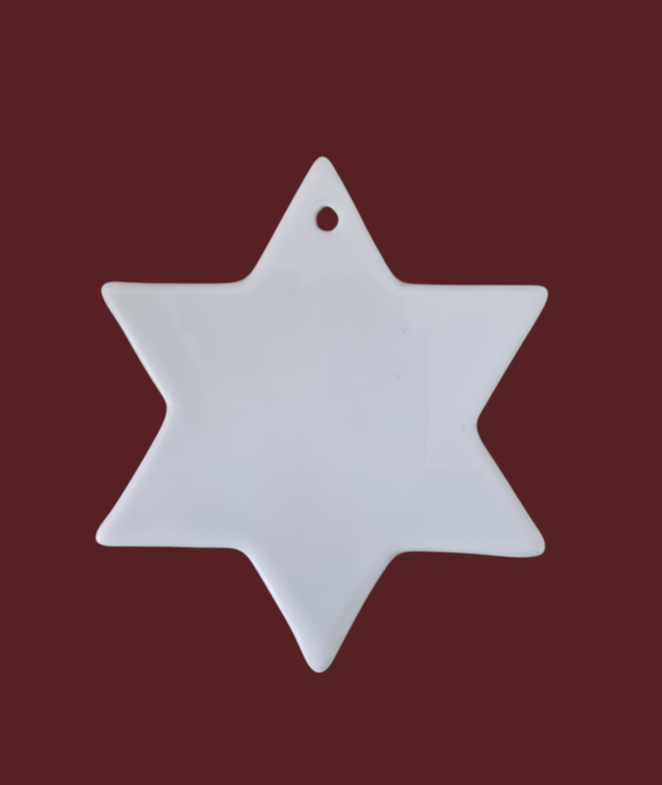 Weisser Porzellanstern 8 cm | limitiert