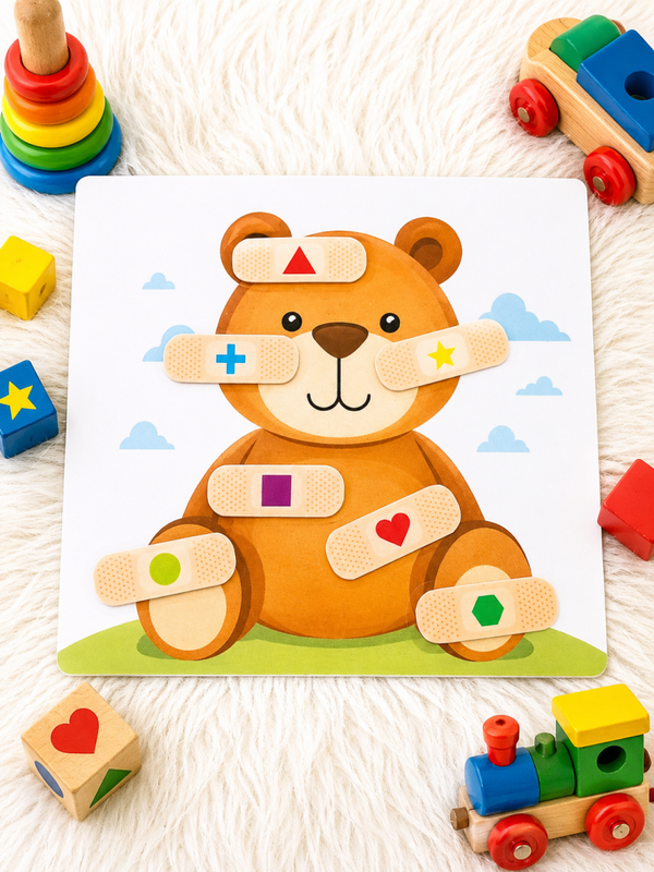 🐻 Mon Petit Ours à Soigner – Jeu d'Association des Formes et Couleurs