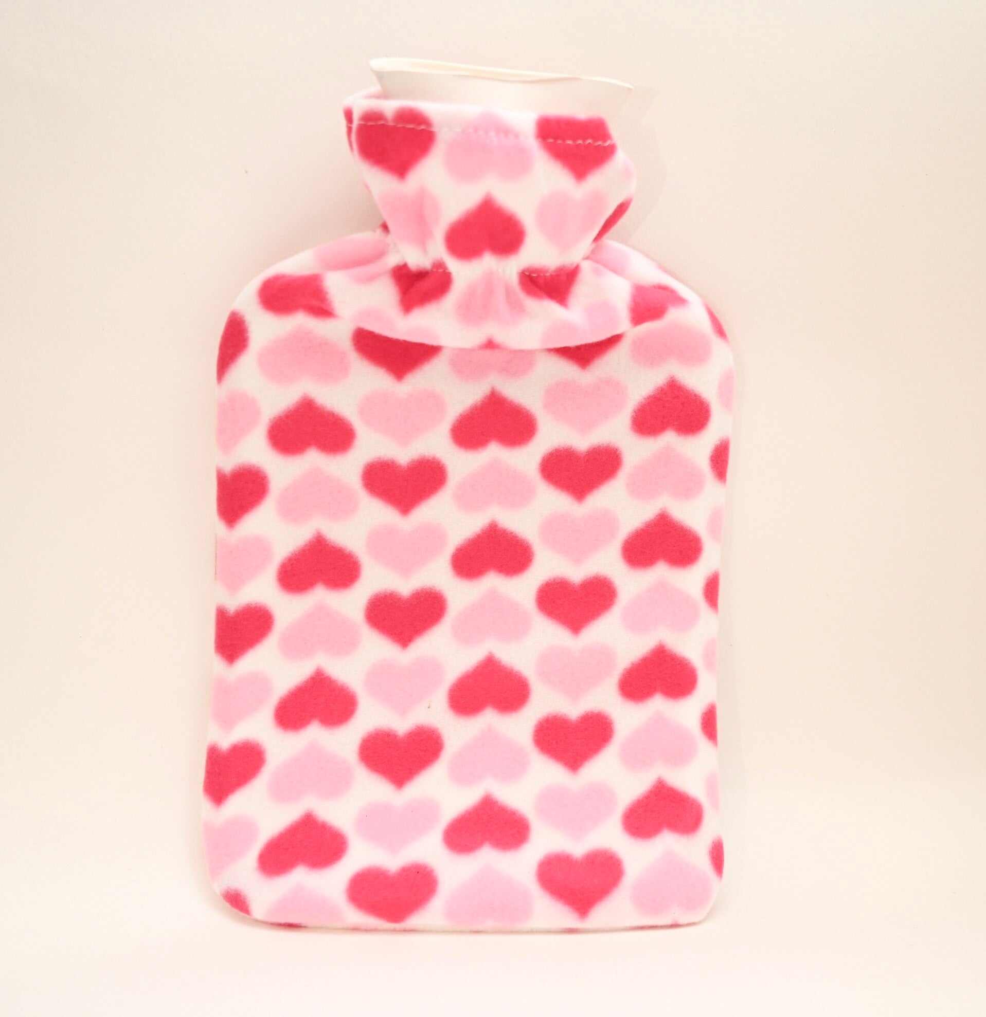 2L Hot Water Bottle With Knitted Cover Bag Soft Fluffy Rubber Winter Warmer UK