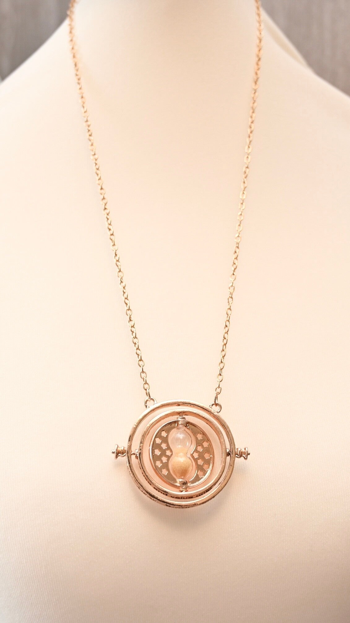 Harry Potter Inspired ‘sands of Time’ Necklaces in Gold Colour