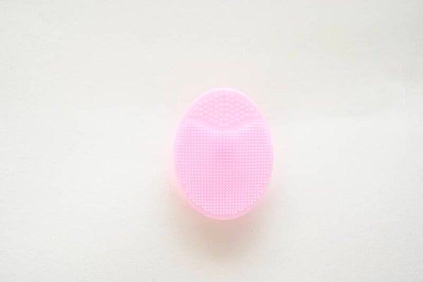 Glamza Silicone Exfoliating Facial Brush Pad for Deep Cleansing New Pink Color