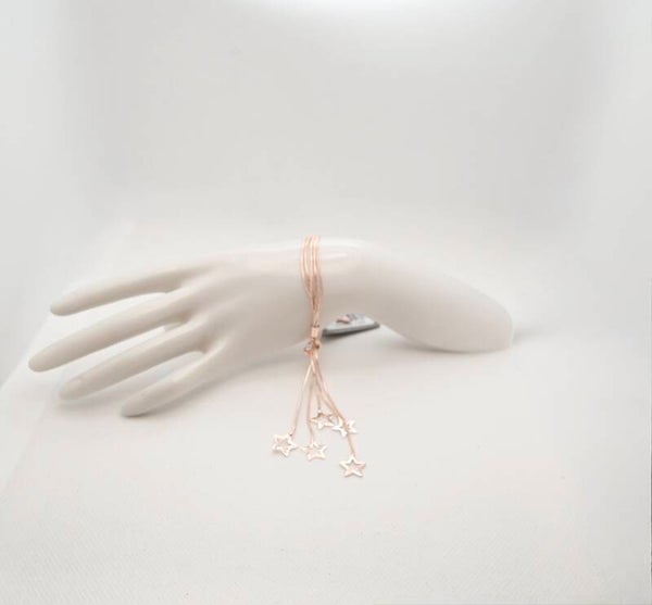 Five Star Drop Bracelet - Rose Gold