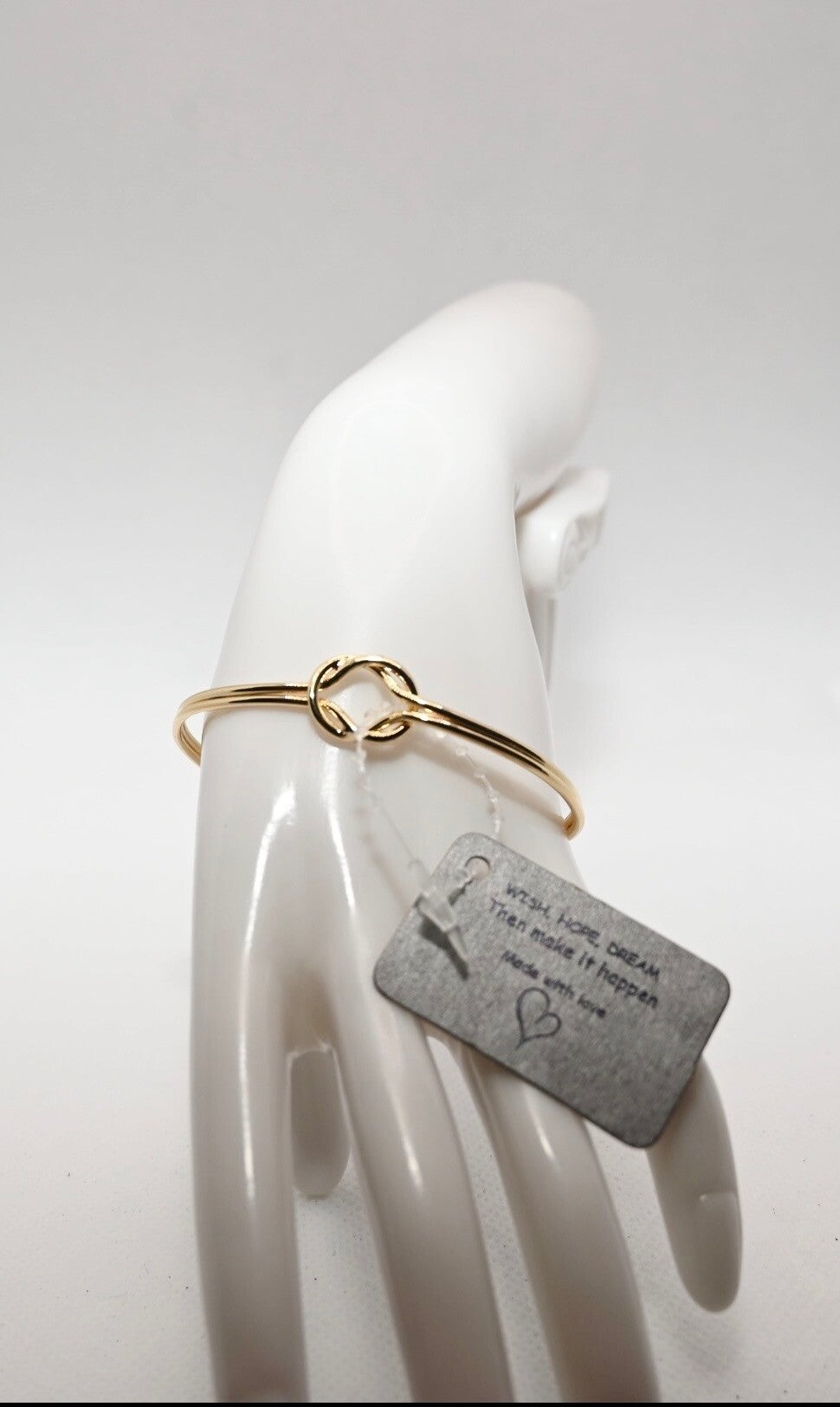 Reef Knot Bangle -Gold