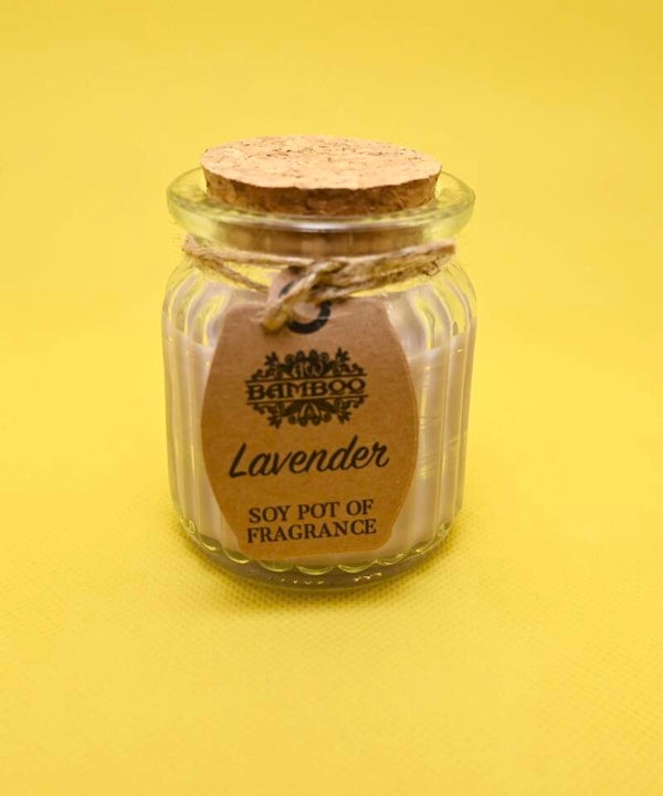 Lavender Soy Pot of Fragrance Candle - Aromatic Home Decor Item for Relaxation