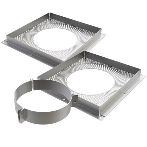 125mm TW Ventilated Firestop Support Kit White - 077