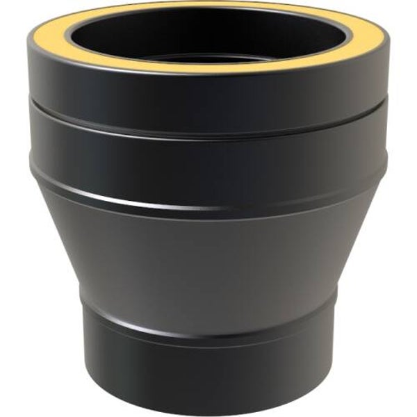 125mm TW Single to Twin Adaptor Black - 001