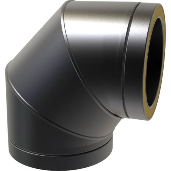 100mm TW 90 Deg Bend Black - 030