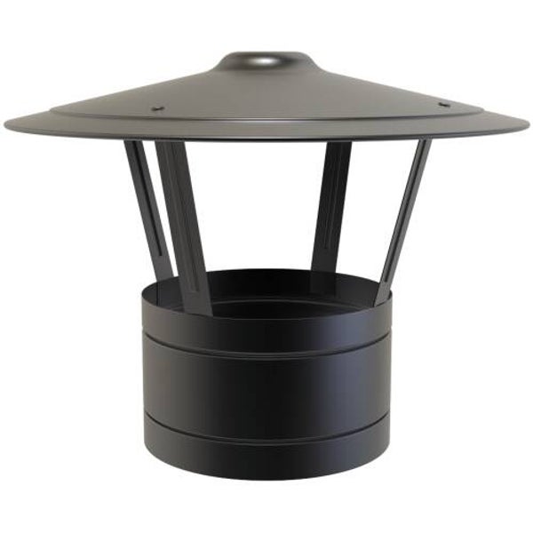 125mm TW Rain Cap Black - 090