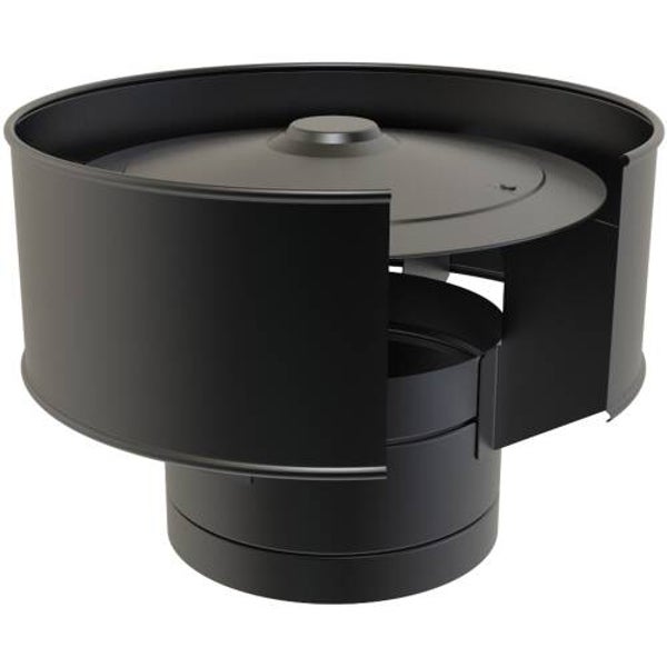 150mm TW Anti-Wind Cowl Black - 091