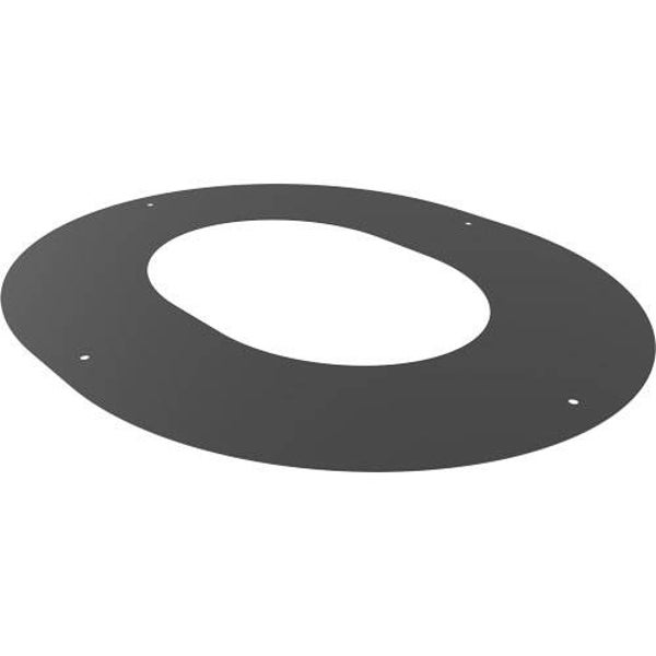 100mm TW Finishing Plate - 90 Deg Round Black - 113