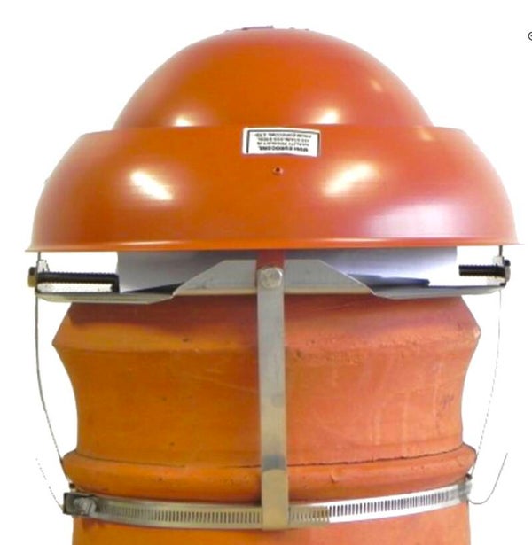 Mini EuroCowl Terracotta - Anti-Downdraught - Terrcotta - 150-250mm