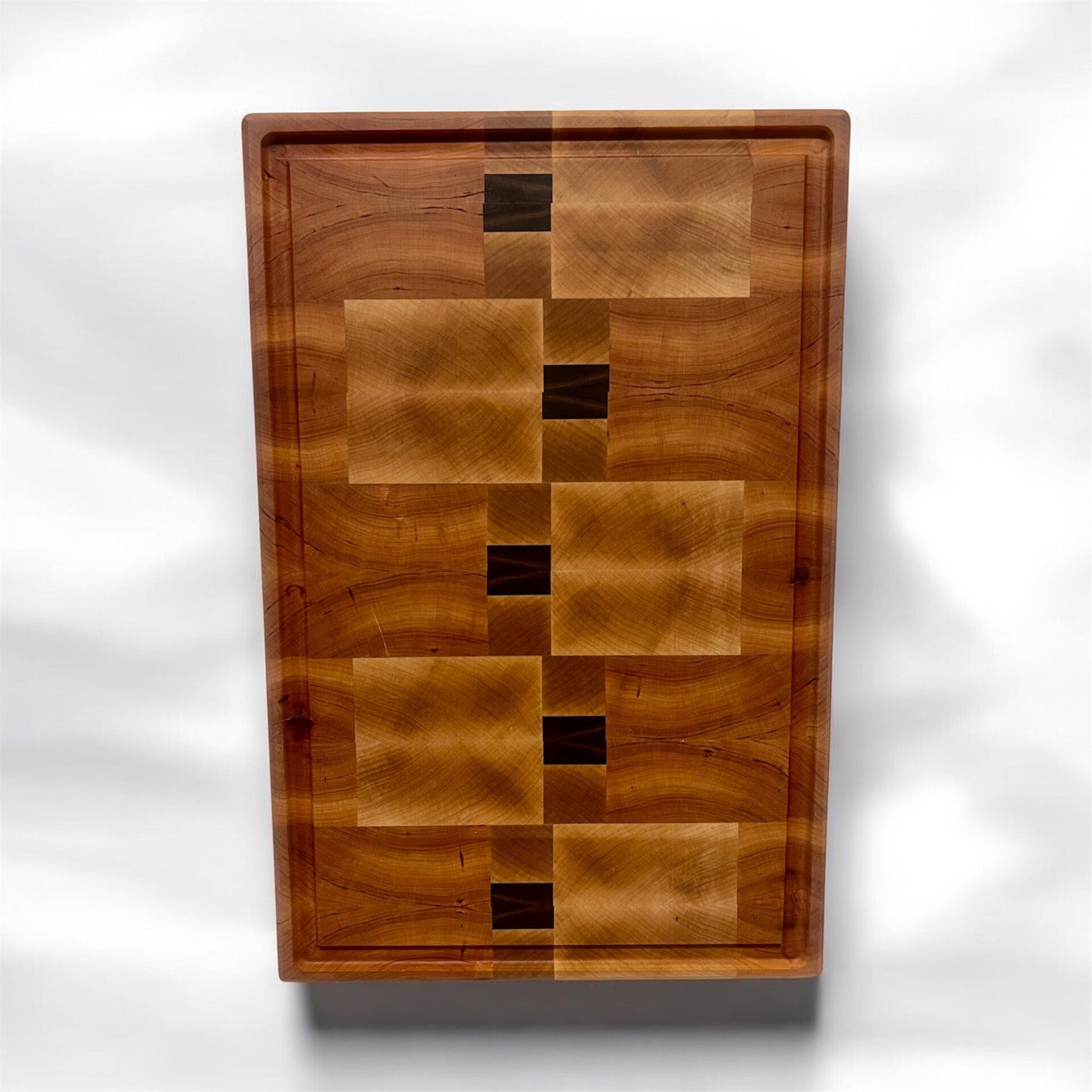 End-grain Cherry, Maple, & Black Walnut cutting board
